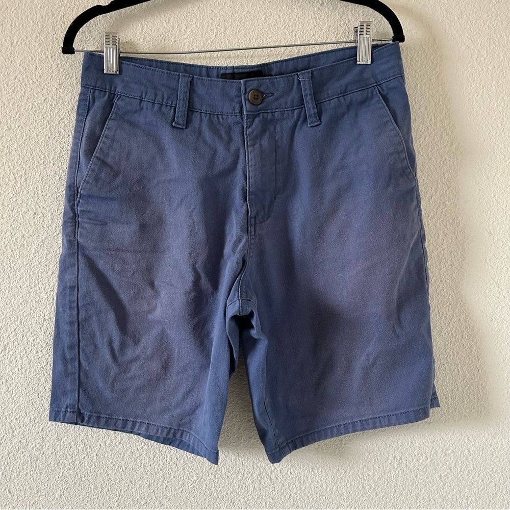 RSQ Mid-Length Chino Shorts Men’s 30 Blue Casual Preppy Beach Coastal Vacation